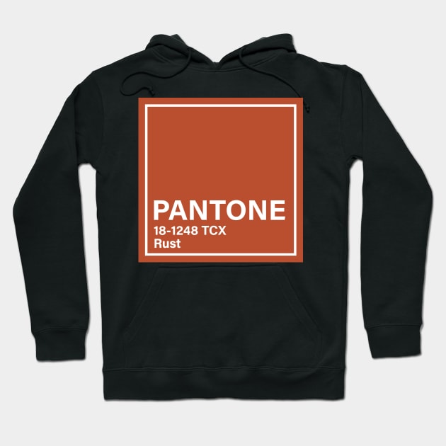 pantone 18-1248 TCX Rust Hoodie by princessmi-com